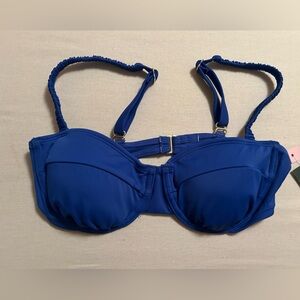 Wild Fable Blue Bikini‎ Top S | Adjustable Straps - Supportive Swim -NWT